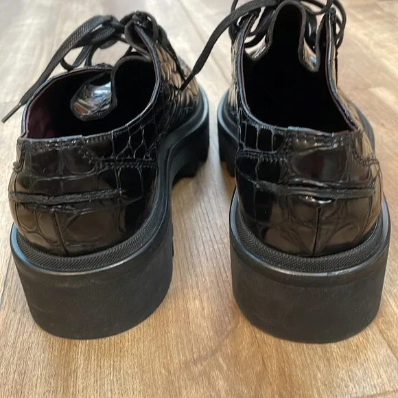 New Women’s Dries Van Noten Croc-Effect Leather Derby Shoes!!🔥🔥🔥 - Picture 13 of 16